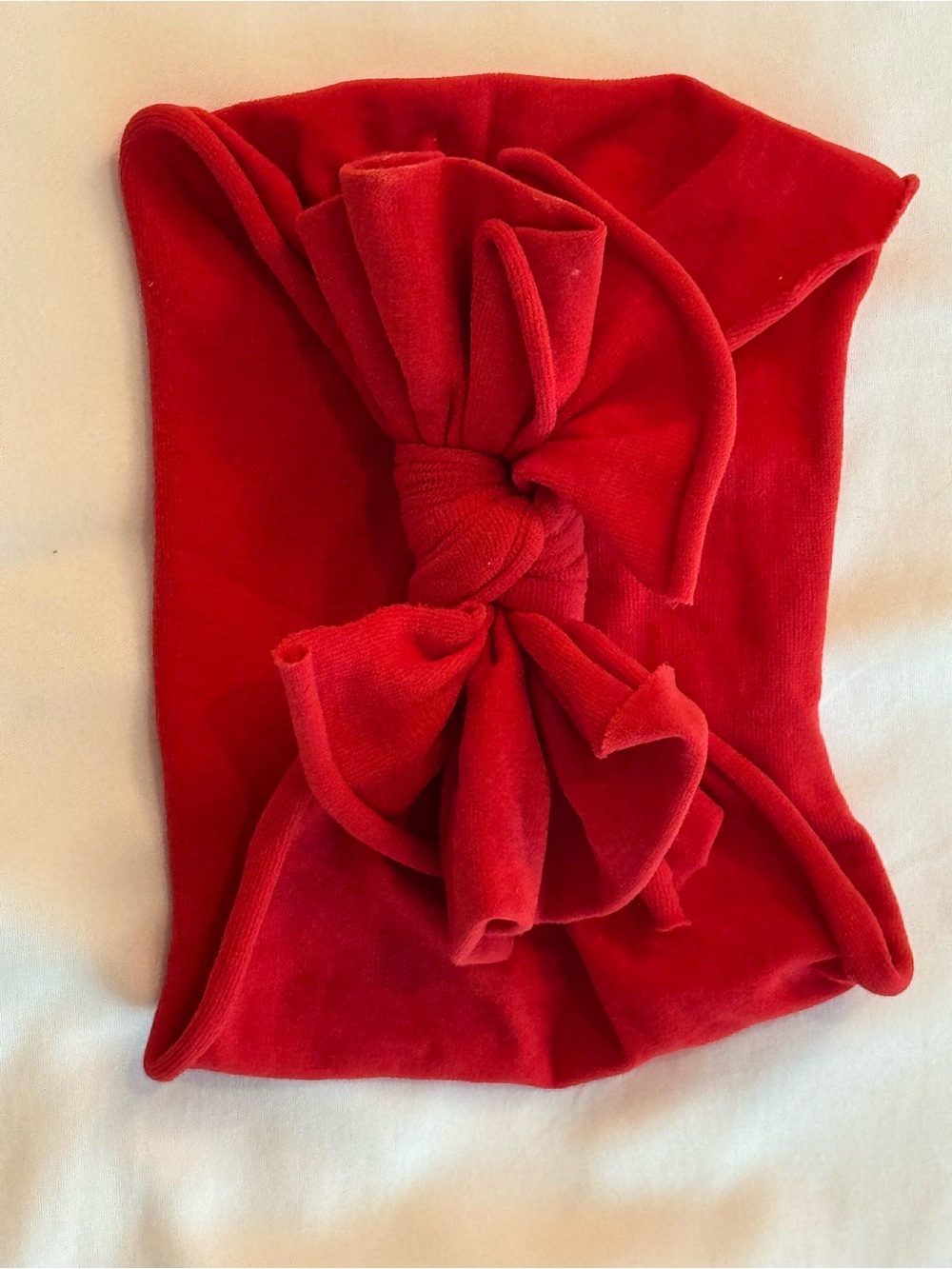 Baby Bling Red Knot Bow Headwrap | One Size | Nylon Baby Headband